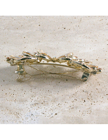 Klamra francuska motyl kryształki i cyrkonia...