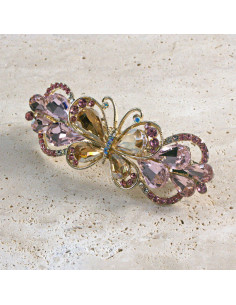 Klamra francuska motyl kryształki i cyrkonia Lolita... 2