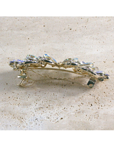 Klamra francuska motyl kryształki i cyrkonia...