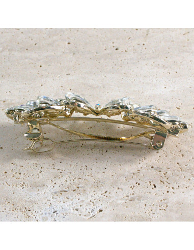 Klamra francuska motyl kryształki i cyrkonia...