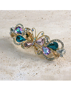 Klamra francuska motyl kryształki i cyrkonia Lolita... 2