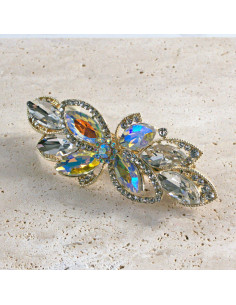 Klamra francuska kwiat kryształki i cyrkonia Lolita... 2