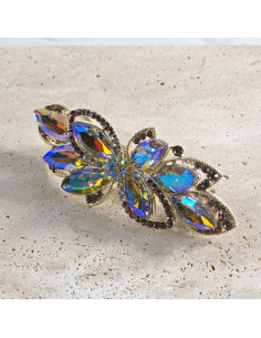 Klamra francuska kwiat kryształki i cyrkonia Lolita... 2