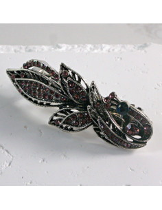 Klamra francuska listek z cyrkonia Lolita akcesoria 2