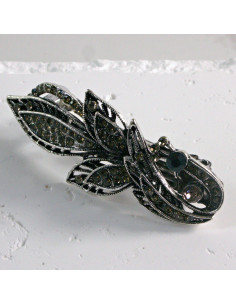 Klamra francuska listek z cyrkonia Lolita akcesoria 2