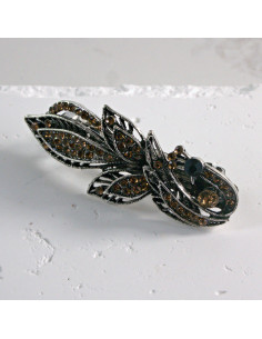 Klamra francuska listek z cyrkonia Lolita akcesoria 2