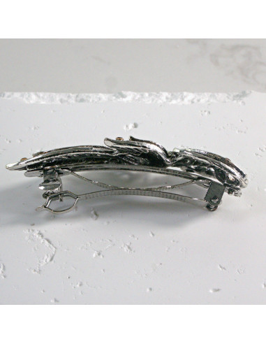 Klamra francuska listek z cyrkonia Lolita...