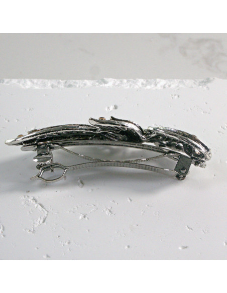 Klamra francuska listek z cyrkonia Lolita akcesoria