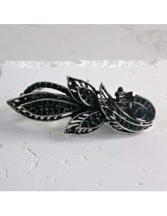 Klamra francuska listek z cyrkonia Lolita akcesoria