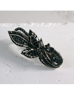 Klamra francuska listek z cyrkonia Lolita akcesoria 2