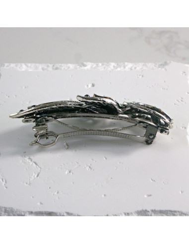 Klamra francuska listek z cyrkonia Lolita...