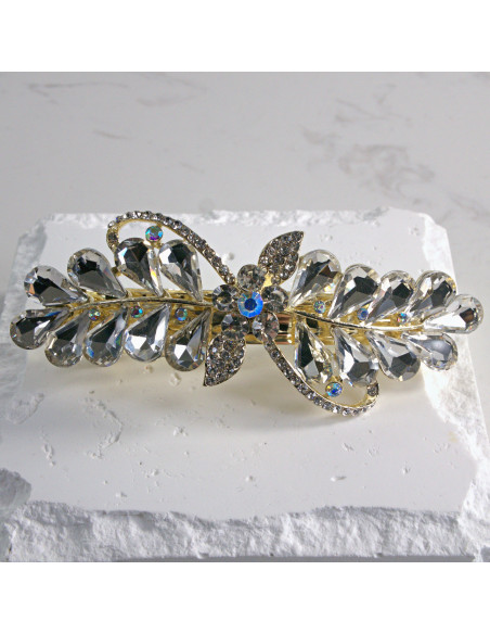 Klamra francuska a'la kokarda kryształki Lolita akcesoria