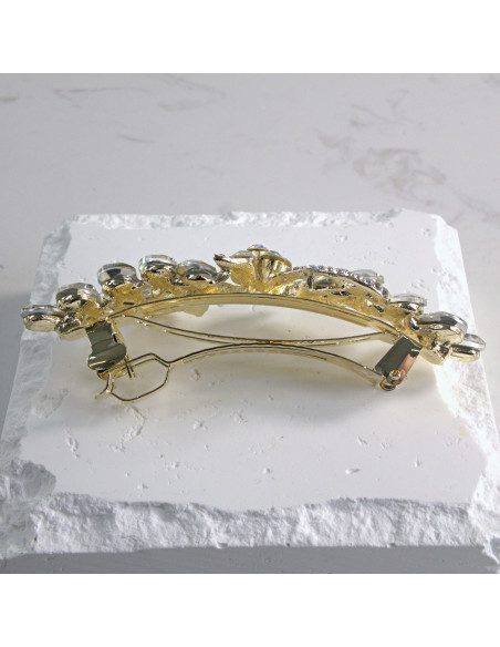 Klamra francuska a'la kokarda kryształki Lolita akcesoria