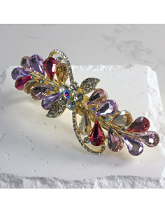 Klamra francuska a'la kokarda kryształki Lolita akcesoria 2