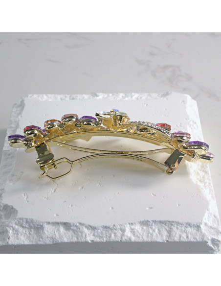 Klamra francuska a'la kokarda kryształki Lolita akcesoria