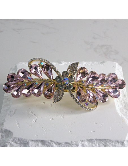 Klamra francuska a'la kokarda kryształki Lolita akcesoria