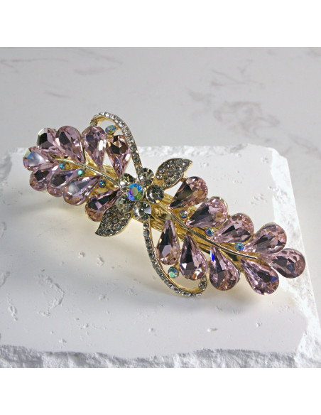 Klamra francuska a'la kokarda kryształki Lolita akcesoria