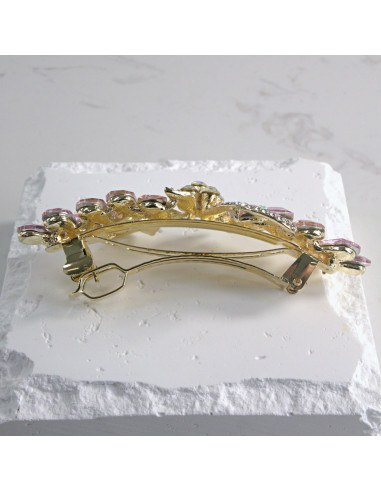 Klamra francuska a'la kokarda kryształki Lolita...