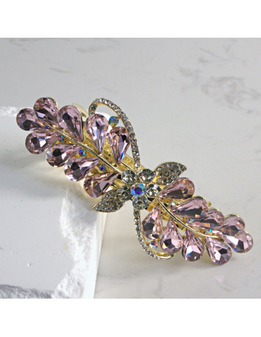 Klamra francuska a'la kokarda kryształki Lolita...