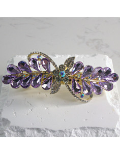 Klamra francuska a'la kokarda kryształki Lolita akcesoria