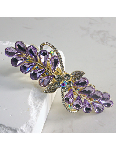 Klamra francuska a'la kokarda kryształki Lolita...