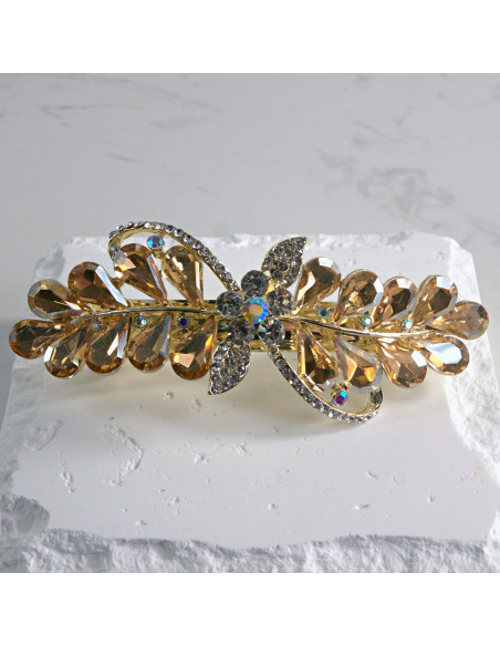 Klamra francuska a'la kokarda kryształki Lolita akcesoria