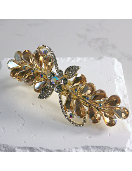 Klamra francuska a'la kokarda kryształki Lolita akcesoria