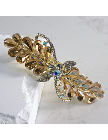 Klamra francuska a'la kokarda kryształki Lolita...