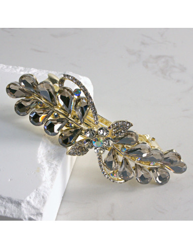 Klamra francuska a'la kokarda kryształki Lolita...