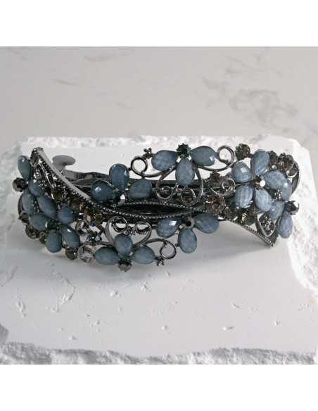 Klamra francuska  kwiatki z kamieni Lolita akcesoria