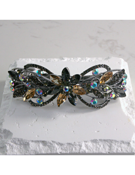 Klamra francuska  kwiatek z kryształkami Lolita akcesoria