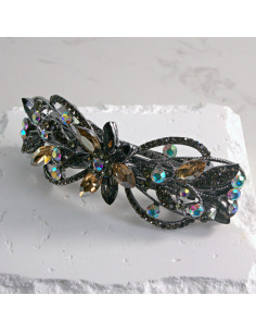 Klamra francuska  kwiatek z kryształkami Lolita akcesoria 2