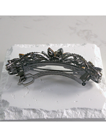 Klamra francuska  kwiatek z kryształkami Lolita akcesoria