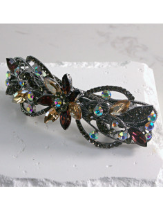 Klamra francuska  kwiatek z kryształkami Lolita akcesoria 2