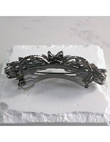 Klamra francuska  kwiatek z kryształkami Lolita akcesoria