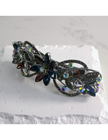 Klamra francuska  kwiatek z kryształkami Lolita akcesoria