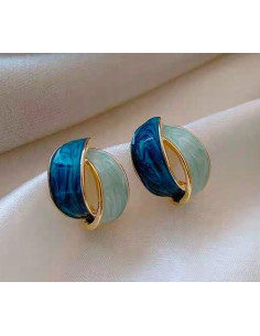 Kolczyki TURKUSOWE GUZIKI Lolita Accessories srebrny... 2