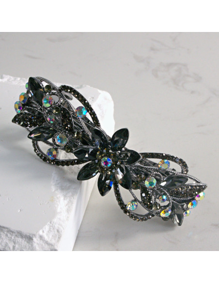 Klamra francuska  kwiatek z kryształkami Lolita akcesoria