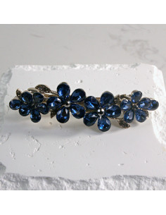 Klamra francuska  4 kwiatki kryształki Lolita akcesoria