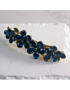 Klamra francuska  4 kwiatki kryształki Lolita akcesoria 2