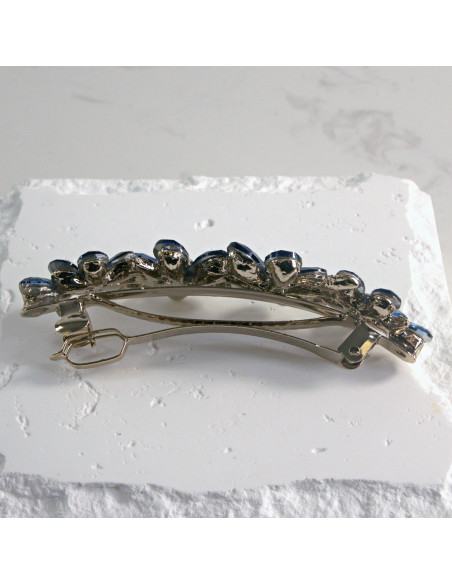 Klamra francuska  4 kwiatki kryształki Lolita akcesoria