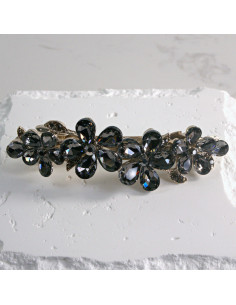 Klamra francuska  4 kwiatki kryształki Lolita akcesoria