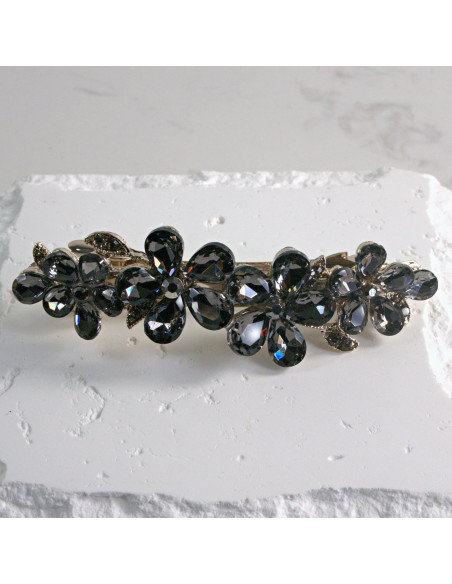 Klamra francuska  4 kwiatki kryształki Lolita akcesoria