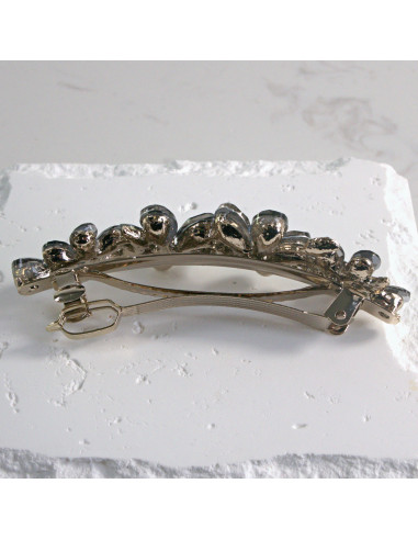 Klamra francuska  4 kwiatki kryształki Lolita...