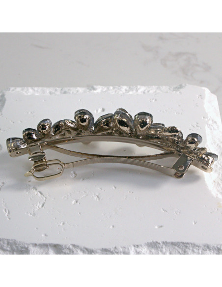 Klamra francuska  4 kwiatki kryształki Lolita akcesoria