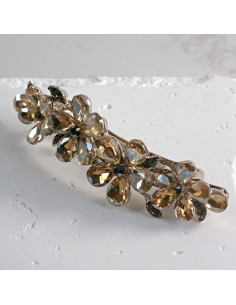 Klamra francuska  4 kwiatki kryształki Lolita akcesoria 2