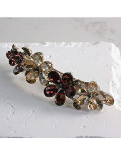 Klamra francuska  4 kwiatki kryształki Lolita akcesoria 2