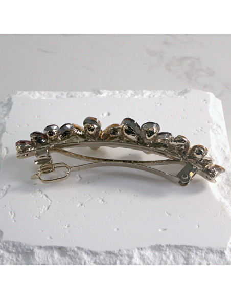 Klamra francuska  4 kwiatki kryształki Lolita akcesoria