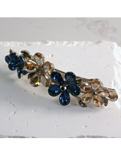 Klamra francuska  4 kwiatki kryształki Lolita akcesoria 2