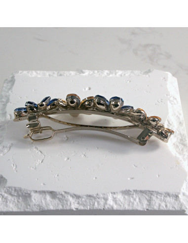 Klamra francuska  4 kwiatki kryształki Lolita...